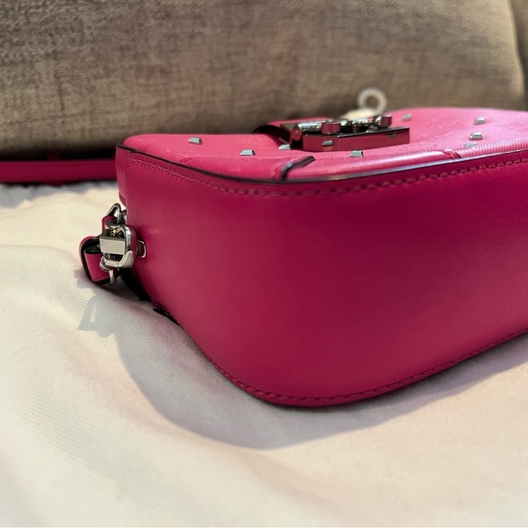 MCM Pink Leather Embellished Camera Bag - Picture 11 of 16